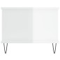 vidaXL Couchtisch Hochglanz-Weiß 90x50x40 cm Holzwerkstoff vidaXL Couchtisch Hochglanz-Weiß 90x50x40 cm Holzwerkstoff