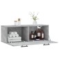 vidaXL Wandschrank Betongrau 100x36,5x35 cm Holzwerkstoff vidaXL Wandschrank Betongrau 100x36,5x35 cm Holzwerkstoff