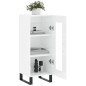 vidaXL Sideboard Hochglanz-Weiß 34,5x34x90 cm Holzwerkstoff vidaXL Sideboard Hochglanz-Weiß 34,5x34x90 cm Holzwerkstoff