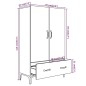 vidaXL Highboard Räuchereiche 70x31x115 cm Holzwerkstoff vidaXL Highboard Räuchereiche 70x31x115 cm Holzwerkstoff