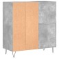 vidaXL Plattenschrank Betongrau 84,5x38x89 cm Holzwerkstoff vidaXL Plattenschrank Betongrau 84,5x38x89 cm Holzwerkstoff