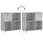 vidaXL Plattenschrank Betongrau 84,5x38x89 cm Holzwerkstoff vidaXL Plattenschrank Betongrau 84,5x38x89 cm Holzwerkstoff