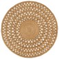 vidaXL Teppich Jute Handgeflochten 120 cm Rund vidaXL Teppich Jute Handgeflochten 120 cm Rund