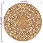 vidaXL Teppich Jute Handgeflochten 120 cm Rund vidaXL Teppich Jute Handgeflochten 120 cm Rund
