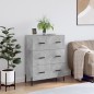 vidaXL Sideboard Betongrau 69,5x34x90 cm Holzwerkstoff vidaXL Sideboard Betongrau 69,5x34x90 cm Holzwerkstoff