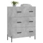 vidaXL Sideboard Betongrau 69,5x34x90 cm Holzwerkstoff vidaXL Sideboard Betongrau 69,5x34x90 cm Holzwerkstoff
