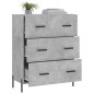 vidaXL Sideboard Betongrau 69,5x34x90 cm Holzwerkstoff vidaXL Sideboard Betongrau 69,5x34x90 cm Holzwerkstoff