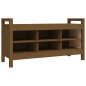 vidaXL Flurbank Honigbraun 110x40x60 cm Massivholz Kiefer vidaXL Flurbank Honigbraun 110x40x60 cm Massivholz Kiefer