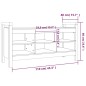 vidaXL Flurbank Honigbraun 110x40x60 cm Massivholz Kiefer vidaXL Flurbank Honigbraun 110x40x60 cm Massivholz Kiefer