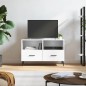 vidaXL TV-Schrank Hochglanz-Weiß 80x36x50 cm Holzwerkstoff vidaXL TV-Schrank Hochglanz-Weiß 80x36x50 cm Holzwerkstoff