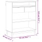 vidaXL Bartisch FLAM 92x45x110 cm Massivholz Kiefer vidaXL Bartisch FLAM 92x45x110 cm Massivholz Kiefer