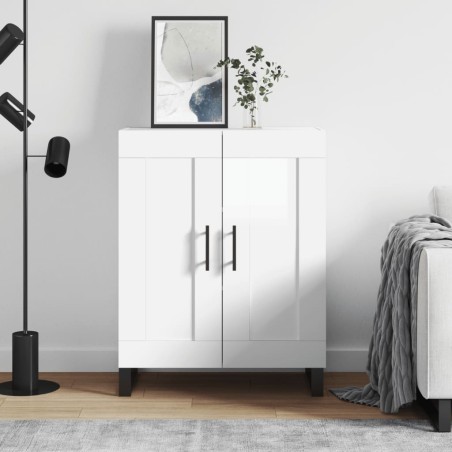 vidaXL Sideboard Hochglanz-Weiß 69,5x34x90 cm Holzwerkstoff