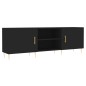 vidaXL TV-Schrank Schwarz 150x30x50 cm Holzwerkstoff vidaXL TV-Schrank Schwarz 150x30x50 cm Holzwerkstoff