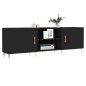 vidaXL TV-Schrank Schwarz 150x30x50 cm Holzwerkstoff vidaXL TV-Schrank Schwarz 150x30x50 cm Holzwerkstoff