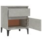 vidaXL Nachttisch Betongrau 40x35x50 cm vidaXL Nachttisch Betongrau 40x35x50 cm