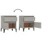 vidaXL Nachttisch Betongrau 40x35x50 cm vidaXL Nachttisch Betongrau 40x35x50 cm
