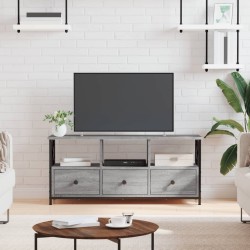 vidaXL TV-Schrank Grau Sonoma 102x33x45 cm Holzwerkstoff & Eisen