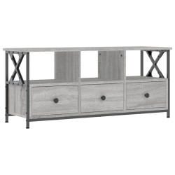 vidaXL TV-Schrank Grau Sonoma 102x33x45 cm Holzwerkstoff & Eisen