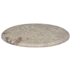 vidaXL Tischplatte Grau Ø50x2,5 cm Marmor