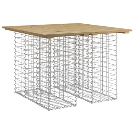 vidaXL Gartenbank aus Gabionen 100x102x72 cm Kiefernholz Imprägniert