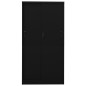 vidaXL Büroschrank mit Schiebetür Schwarz 90x40x180 cm Stahl vidaXL Büroschrank mit Schiebetür Schwarz 90x40x180 cm Stahl