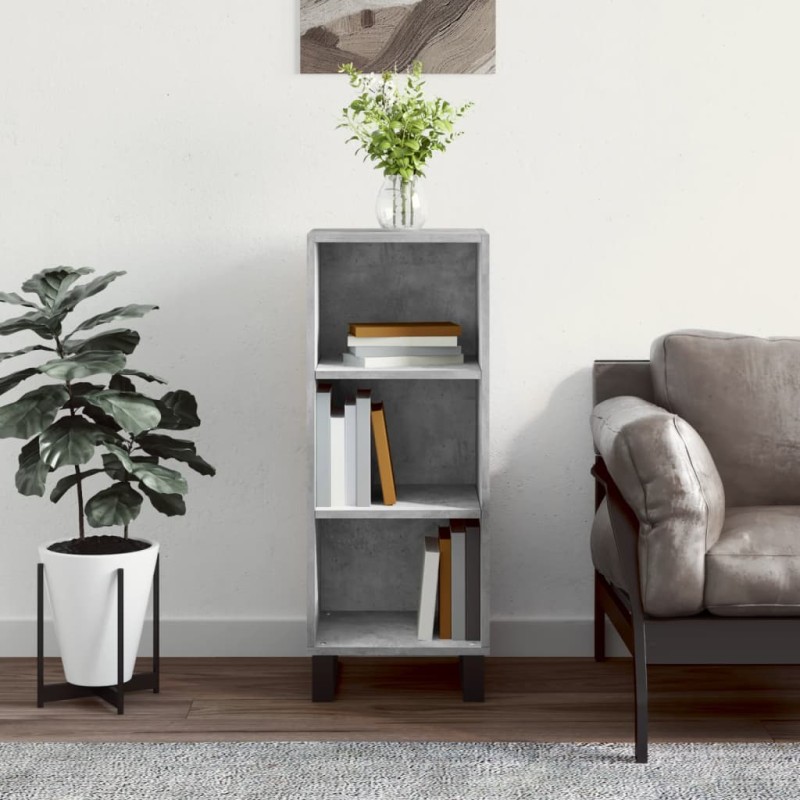 vidaXL Sideboard Betongrau 34,5x32,5x90 cm Holzwerkstoff vidaXL Sideboard Betongrau 34,5x32,5x90 cm Holzwerkstoff