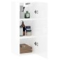 vidaXL Wandschrank Hochglanz-Weiß 34,5x34x90 cm vidaXL Wandschrank Hochglanz-Weiß 34,5x34x90 cm