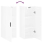 vidaXL Wandschrank Hochglanz-Weiß 34,5x34x90 cm vidaXL Wandschrank Hochglanz-Weiß 34,5x34x90 cm