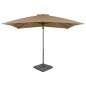 Sonnenschirm mit Schirmständer Taupe Sonnenschirm mit Schirmständer Taupe
