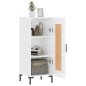 vidaXL Sideboard Hochglanz-Weiß 34,5x34x90 cm Holzwerkstoff vidaXL Sideboard Hochglanz-Weiß 34,5x34x90 cm Holzwerkstoff