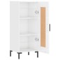 vidaXL Sideboard Hochglanz-Weiß 34,5x34x90 cm Holzwerkstoff vidaXL Sideboard Hochglanz-Weiß 34,5x34x90 cm Holzwerkstoff