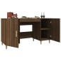 vidaXL Schreibtisch Braun Eichen-Optik 140x50x75 cm Holzwerkstoff vidaXL Schreibtisch Braun Eichen-Optik 140x50x75 cm Holzwerkstoff
