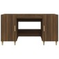 vidaXL Schreibtisch Braun Eichen-Optik 140x50x75 cm Holzwerkstoff vidaXL Schreibtisch Braun Eichen-Optik 140x50x75 cm Holzwerkstoff