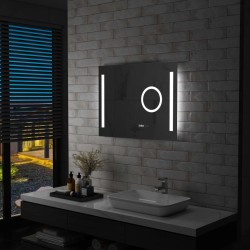 vidaXL LED-Badspiegel mit Berührungssensor 80x60 cm
