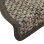 vidaXL Treppenmatten Selbstklebend Sisal 15 Stk. 65x21x4 cm Anthrazit vidaXL Treppenmatten Selbstklebend Sisal 15 Stk. 65x21x4 cm Anthrazit