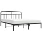vidaXL Bettgestell mit Kopfteil Metall Schwarz 160x200 cm vidaXL Bettgestell mit Kopfteil Metall Schwarz 160x200 cm