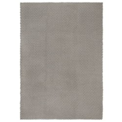 vidaXL Teppich Rechteckig Grau 120x180 cm Baumwolle