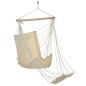 HI Hängestuhl mit Fußstütze Beige Baumwoll-Segeltuch HI Hängestuhl mit Fußstütze Beige Baumwoll-Segeltuch
