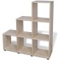 vidaXL Treppenregal Bücherregal 107 cm Eichefarben vidaXL Treppenregal Bücherregal 107 cm Eichefarben