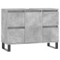 vidaXL Badschrank Betongrau 80x33x60 cm Holzwerkstoff vidaXL Badschrank Betongrau 80x33x60 cm Holzwerkstoff