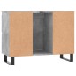 vidaXL Badschrank Betongrau 80x33x60 cm Holzwerkstoff vidaXL Badschrank Betongrau 80x33x60 cm Holzwerkstoff