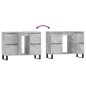 vidaXL Badschrank Betongrau 80x33x60 cm Holzwerkstoff vidaXL Badschrank Betongrau 80x33x60 cm Holzwerkstoff