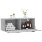 vidaXL Wandschrank Betongrau 100x36,5x35 cm Holzwerkstoff vidaXL Wandschrank Betongrau 100x36,5x35 cm Holzwerkstoff