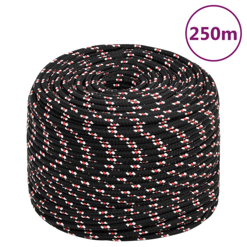 vidaXL Bootsseil Schwarz 8 mm 250 m Polypropylen vidaXL Bootsseil Schwarz 8 mm 250 m Polypropylen