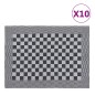 vidaXL Geschirrtücher 10 Stk. Schwarz und Weiß 50x70 cm Baumwolle vidaXL Geschirrtücher 10 Stk. Schwarz und Weiß 50x70 cm Baumwolle