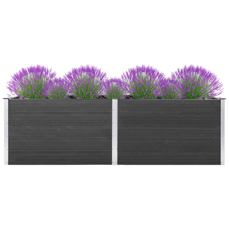 vidaXL Garten-Hochbeet 200x50x91 cm WPC Grau vidaXL Garten-Hochbeet 200x50x91 cm WPC Grau
