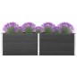 vidaXL Garten-Hochbeet 200x50x91 cm WPC Grau vidaXL Garten-Hochbeet 200x50x91 cm WPC Grau