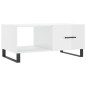 vidaXL Couchtisch Hochglanz-Weiß 90x50x40 cm Holzwerkstoff vidaXL Couchtisch Hochglanz-Weiß 90x50x40 cm Holzwerkstoff