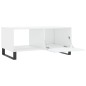 vidaXL Couchtisch Hochglanz-Weiß 90x50x40 cm Holzwerkstoff vidaXL Couchtisch Hochglanz-Weiß 90x50x40 cm Holzwerkstoff