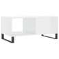 vidaXL Couchtisch Hochglanz-Weiß 90x50x40 cm Holzwerkstoff vidaXL Couchtisch Hochglanz-Weiß 90x50x40 cm Holzwerkstoff
